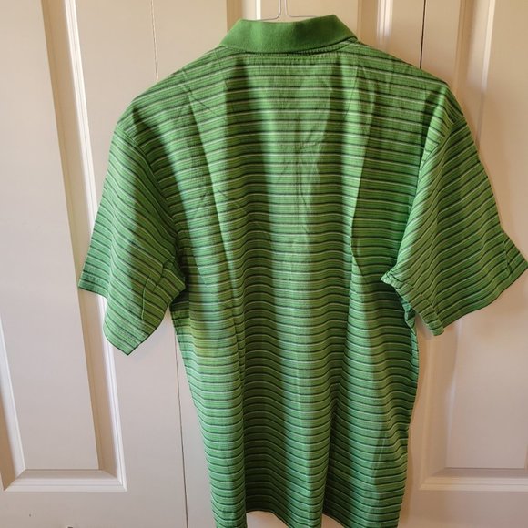 Pinehurst 1895 Man's Green Stripe Golf Shirt - Size L. EEUC. - Picture 7 of 8